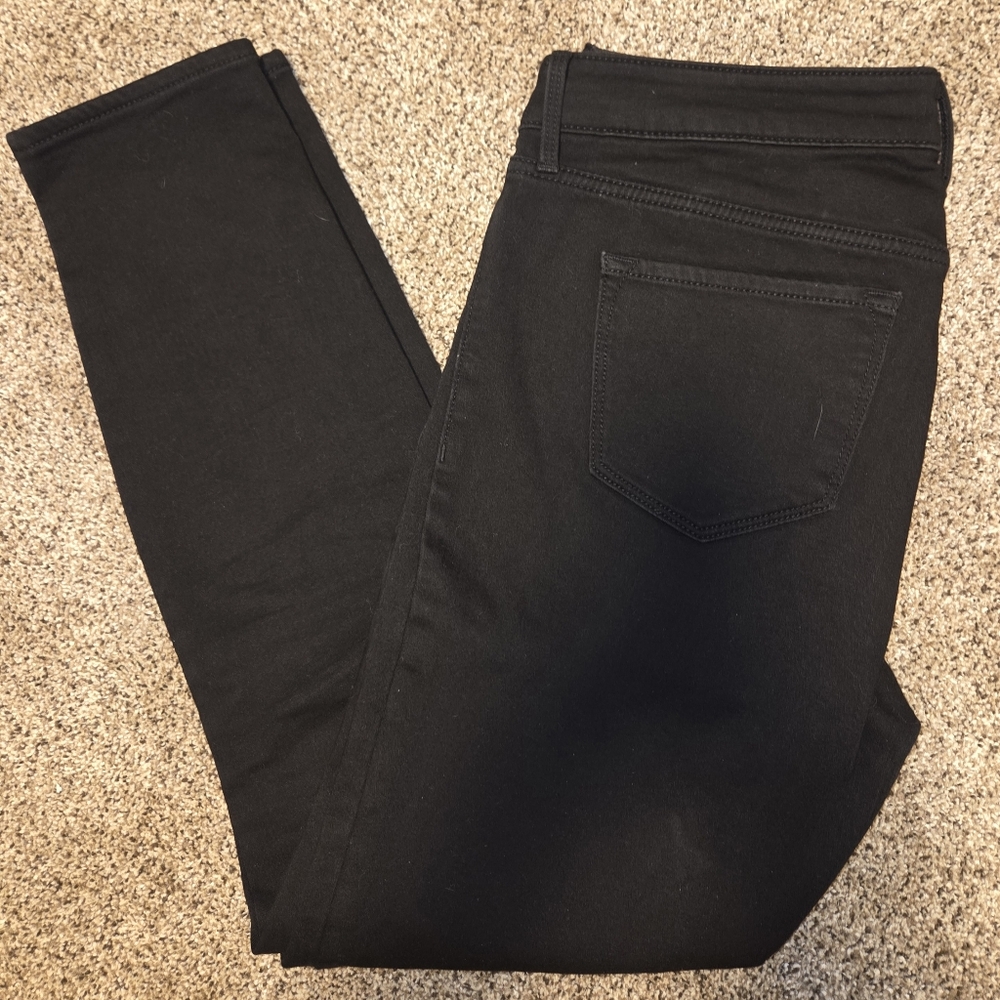 Old Navy Rockstar Black Skinny Jeans | Super Soft Inside
